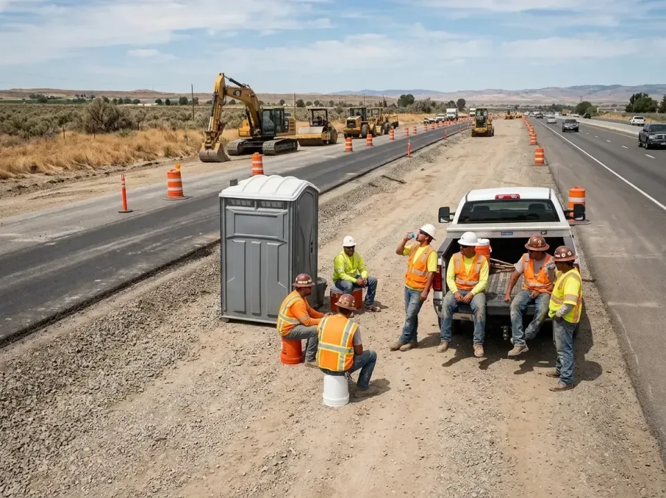highway-road-construction-crew-007 — frequently asked questions, Porta Potty and Restroom Rentals in Falling Water, TN